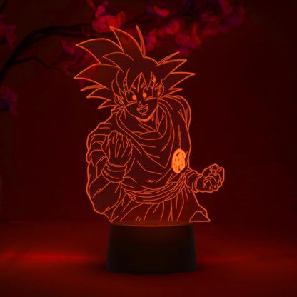 Otaku Lamps Goku Dragon Ball Super – Anime Lamp Figure Night Light, 16 Color RGB LED – Remote, 3D Anime Room Décor Gift for Otaku