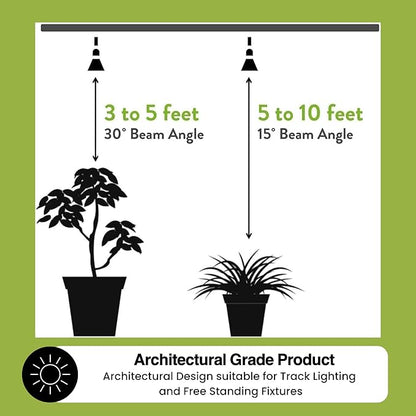 NorbBOTANIC Premium LED Grow Light, Full Spectrum PAR38 Bulb, 1350 Lumens, Energy-Efficient, Sun-Spectrum Mimics Sunlight, White Light, Perfect for Indoor Plants, Herbs, Tropical Plants, 16W 30 Degree
