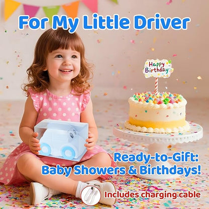 Cute Baby Toddler Car Kids Night Light for Kids, Dimmable+1800mAh Rechargeable+Timer+Portable+Silicone+Squishy, Touch Breastfeeding Bedside Night Lamp, Funny Girls Boy Gifts
