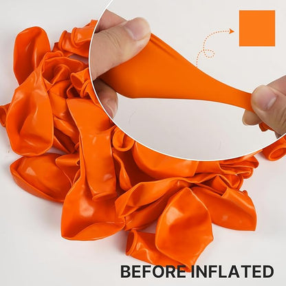 PartyWoo Orange Balloons 145pcs Different Sizes of 18 12 10 5 Inch Matte Fall Balloon Arch Kit Garland for Thanksgiving Halloween Little Cutie Baby Shower Birthday Party Decorations Orange-Y9