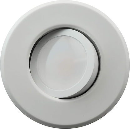 NICOR Lighting 5/6 inch LED Gimbal Downlight Retrofit Kit, 2700K White (DLG56-10-120-2K-WH)