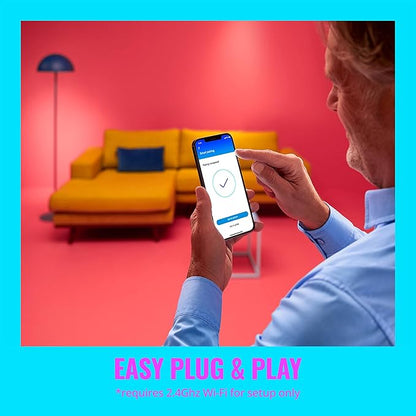 WiZ Connected Smart Floor Lamp - Dimmable Lamp for Living Room with Dual Color Zones - 2.5Ghz Wi-Fi - Compatible with Alexa and Google Assistant - 1 Pack