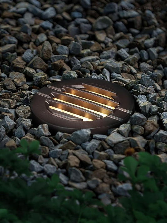LEONLITE Dia. 4 Inch Well Lights Landscape LED In Ground, Grated Top, 3000K Warm White, 12-24V AC/DC CRI90 Low Voltage Garden Landscaping, Oil Rubbed Bronze Aluminum Housing, Pack of 6