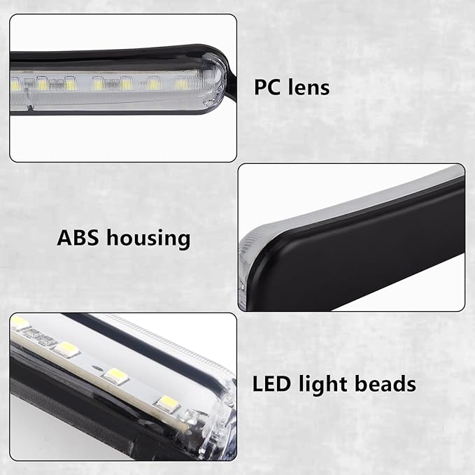 LED License Plate Lights 12 V DC Universal License Plate Light, Waterproof Tag Lamp Assembly Replacement LED Plate Light for Car Trailer UTV ATV Truck RV Boat