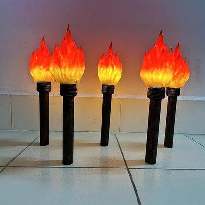 Funny Torch Toy Realistic Clutch Torch Decoration Light Props Light-Up Magic Wand Toys for School Characters Camping Competition Party Props