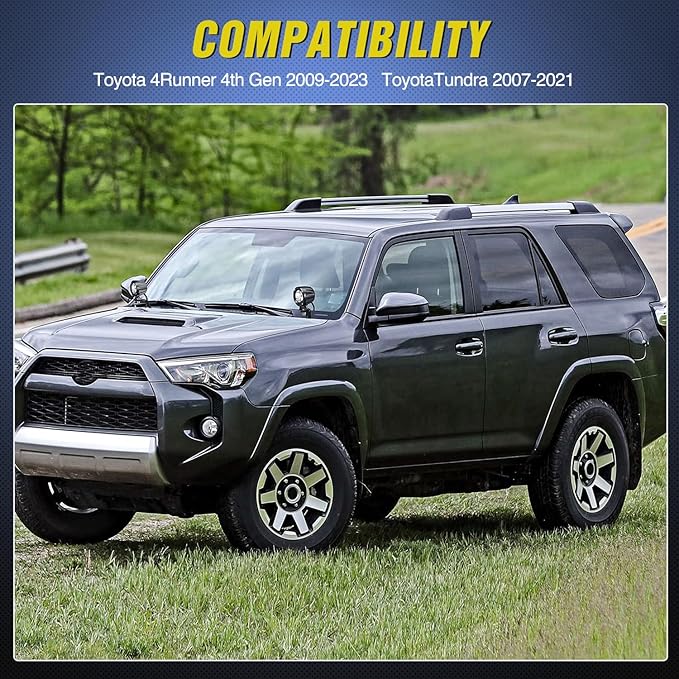 Nilight Ditch Light Brackets Hood Hinges Mount Bracket Kit for Auxiliary Offroad LED Pods Work Lighting Compatible with Toyota 4Runner 2009-2023 Tundra 2007-2021