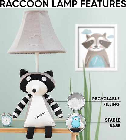 Raccoon Kids Lamp for Boys Bedroom - 18", Animal Lamp for Kids Room - Cute Christmas Gifts, Birthday Gifts for All Ages: Toddler Girls, Children, Grandkids 3 4 5 and Up Years Old, Sister, Brother