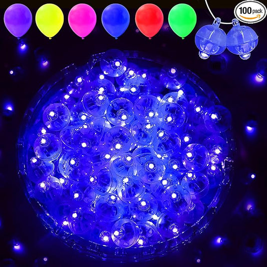 pozzolanas 100PCs Mini Led Lights with Hook, Waterproof Round Tiny Led Light for Party Decorations Neon Light for Birthday Party and Wedding Decoration, Blue