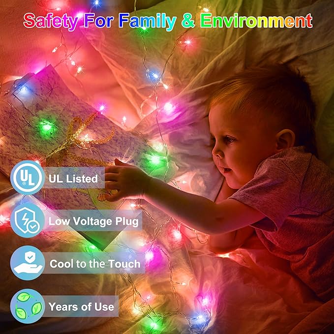 1500 LED 470FT Christmas Lights Outdoor, Christmas String Fairy Lights with Timer & Memory, Waterproof 12 Modes Dimmable Twinkle Tree Lights for Home Patio Wedding Party Yard Xmas Decor, Multicolor