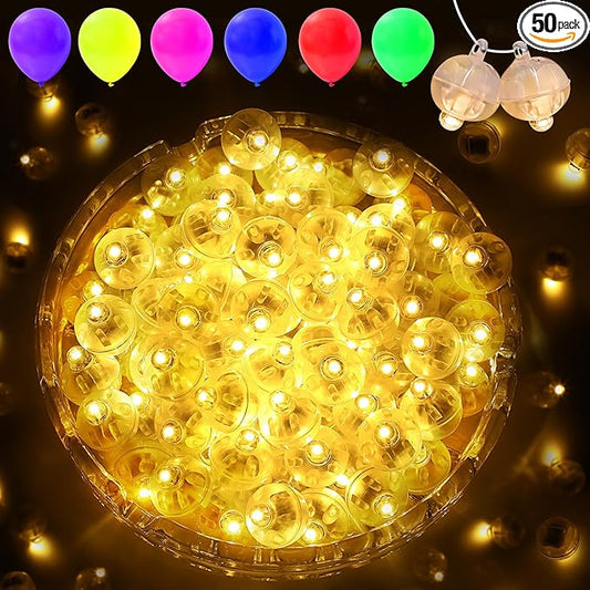 Pozzolanas Mini Led Lights with Hook, Waterproof Round Tiny Led Light for Party Decorations Neon Party Lights for Birthday Party and Wedding Decoration, Warm White 50PCs