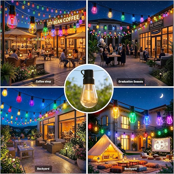 LETIANPAI 200ft String Lights