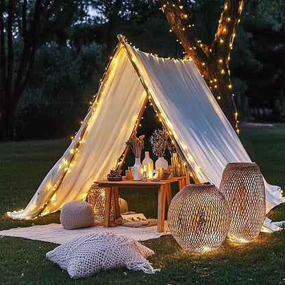 JMEXSUSS 300 LED Fairy Lights Plug in, 99 ft 8 Modes Remote Control Twinkle String Lights with Wheel, Warm White Christmas Lights Indoor Outdoor Waterproof for Bedroom Christmas Decor