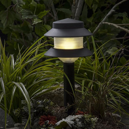 Paradise Plastic Path Stake Light (Black, 4 Pack)
