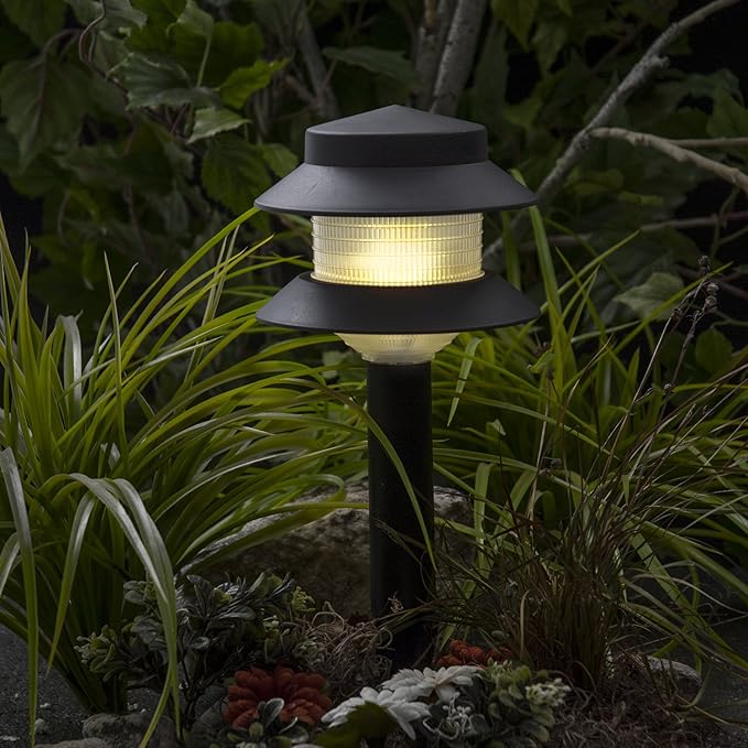 Paradise GL22627 Low Voltage Plastic 4W Path Light (Black, 12 Pack)