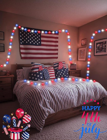 Smart Color Changing Globe String Lights, 33Ft 16 Million Colored Fairy Lights Plug in APP & Remote Control DIY Music Sync Twinkle Light for Bedroom Classroom Christmas Decor Christmas Gift