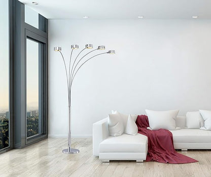 Artiva USA 88" Micah Arched Floor Lamp with Dimmer