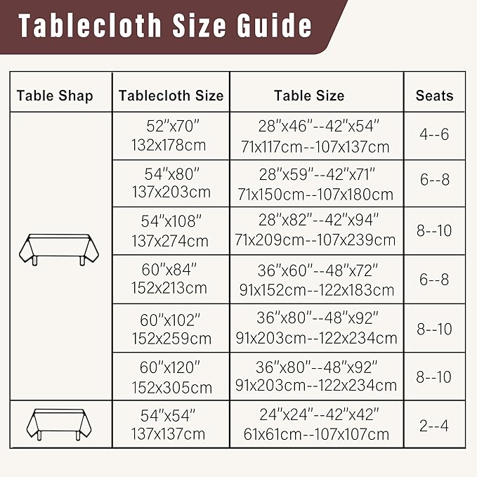 DWCN Table Cloth Rectangle - Faux Linen Fabric Waterproof Spill-Proof Wrinkle and Stain Resistant Tablecloths Decorative Farmhouse Table Cover for Kitchen Dining Party, 52 x 70 Inch, Red