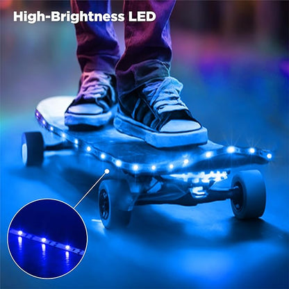 BestLuz Battery Operated LED Strip Lights 2X 3.33ft Flexible Blue LED Light Strip for Bedroom Room Decor, Battery Powered Lighting for Cabinet Shelf Closet TV Backlight