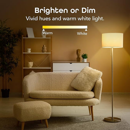 Geeni Smart LED Light Bulb 3 Pack A19 WiFi Dimmable Soft White 800 Lumens, Works with Alexa & Google Assistant, Voice Control, Energy Efficient Smart Bulbs