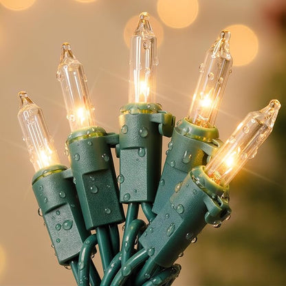 Christmas Lights 35 Count 9.8FT Clear Christmas Lights Incandescent String Lights Plug in Mini Christmas Tree Lights for Indoor Outdoor Xmas Birthday Wedding Festival Decoration,Warm White