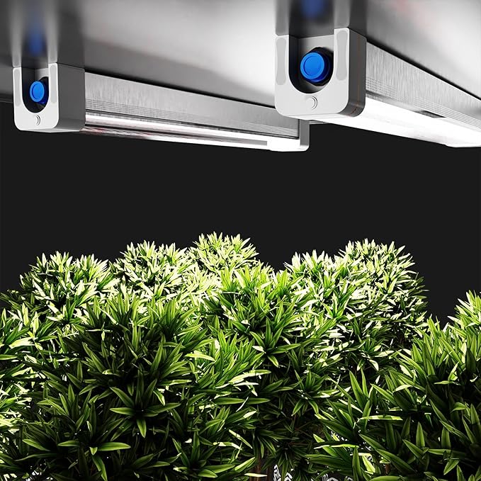 RDJ Bouns Under Canopy Grow Light for Grow Tent, 60W Full Spectrum with 660nm & IR, 0-10V Dimming Grow Light Bars, High Waterproof IP65, Daisy Chain, 24 Inch for Indoor Hydroponic Plant Growing（U60）