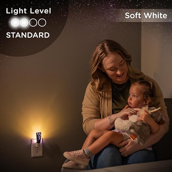 Lights By Nights, Solar System, Space, Lullaby, LED Night Light, Plug-in, Manual On/Off, Ambient Lighting, Ideal for Bedroom, Nursery, Bathroom, 44940