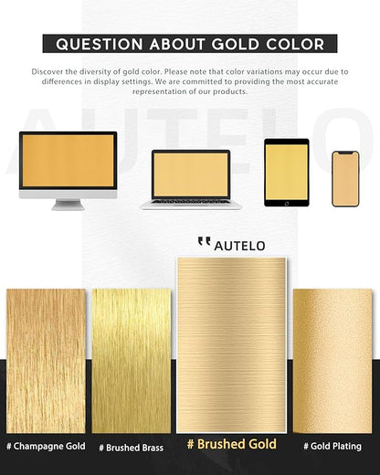 AUTELO 2 Pack Pendant Lights, Pendant Lights Kitchen Island in Brushed Gold Finish with Milky White Globe Glass, Gold Pendant Light Fixtures, Vintage Hanging Lights for Kitchen Island H9377 MGBG-2PK