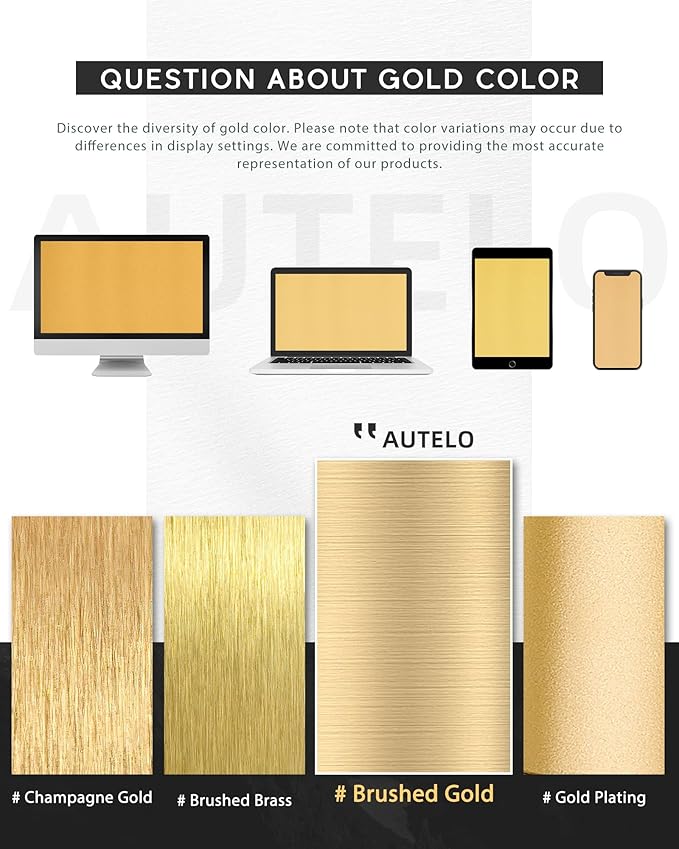 AUTELO Gold Pendant Lights Kitchen Island, 1-Light Hanging Lamp in Brushed Gold Finish with Clear Globe Glass, Mid Century Pendant Lights Kitchen Island, Gold Hanging Lights for Kitchen H9377 CLBG