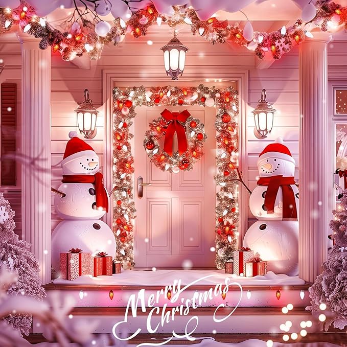 100 Feet Commercia Led Outdoor Christmas Lights, Waterproof C9 Christmas String Lights with 100 C9 Strawberry Bulbs Connectable UL Certified for Roofline Patio Holiday Party Backyard Xmas Decor