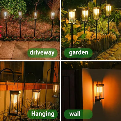 Sublume Solar Pathway Lights Outdoor, 8 Pack Upgraded Bright Solar Lights Outdoor, Auto On/Off, IP65 Waterproof Solar Landscape Lights Solar Powered Garden Lighting for Yard Patio Walkway Driveway
