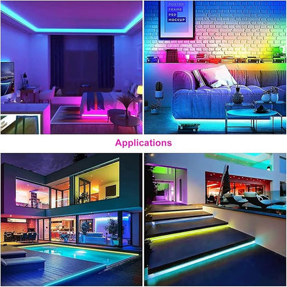 16.4FT WS2812B 5V LED Strip Lights 300 Individual Addressable RGB IC 5050SMD LEDs - Flexible Black PCB IP30 - 60LEDs/m MagicRGB Dream Color for DIY Chasing Color Project (No Power Supply & Controller)