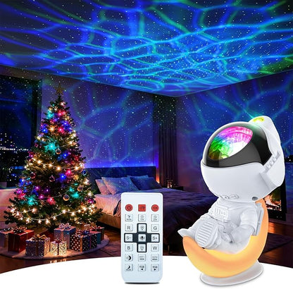 Rossetta Astronaut Galaxy Projector Night Light with Timer and Remote, Kids Adults Room Decor, Party, Gifts for Christmas, Birthdays