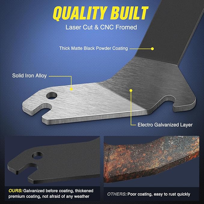 Nilight Ditch Light Brackets Hood Hinges Mount Bracket Kit for Auxiliary Offroad LED Pod Work Lighting on 1999-2006 Chevrolet Silverado Tahoe Suburban GMC Sierra Yukon