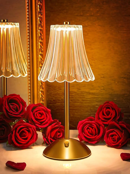 LED Table Lamp, 3200mAh Rechargeable Battery Operated, 30 Lighting Modes Bedside Light for Bedroom, Touch Control Nightstand Lamp, Small for Bedroom and Nightstand