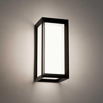 rosykite Outdoor Wall Sconce Lights, Square LED Porch Lights Outdoor 18W 3000K 4000K 5000K 3 Color Changeable,Exterior Outside Wall Lights for House Doorway,Carriage