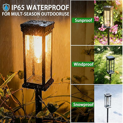 Sublume Solar Pathway Lights Outdoor, 8 Pack Upgraded Bright Solar Lights Outdoor, Auto On/Off, IP65 Waterproof Solar Landscape Lights Solar Powered Garden Lighting for Yard Patio Walkway Driveway