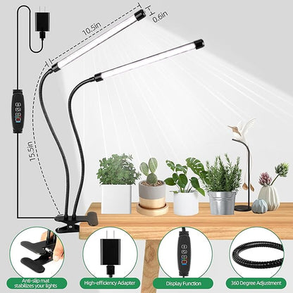 EWPJDK Grow Light 6500K Full Spectrum Plant Grow Lights 84 LED Plant Light with Clip Grow Lamp for Indoor Plants Growing Lamps（1PCS）