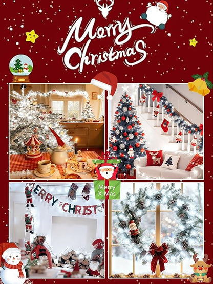 2026 New Voice Control Connectable 2PK 164FT 400LED Christmas String Lights Indoor Outdoor with Remote | Smart Twinkle Fairy String Lights 12 Modes & Timer for Xmas Tree Decor (Cold White)