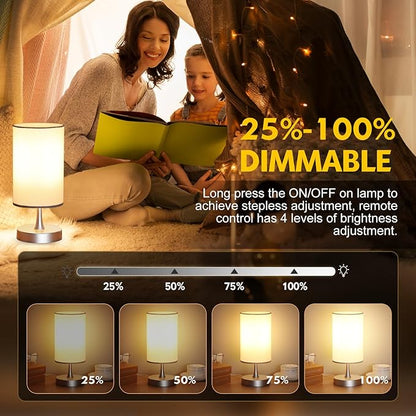 Caromolly Light Therapy Lamp, 10000 Lux Light with Remote Control, 3 Color Temperature & 4 Brightness Level & Timer, Daylight Lamp for Home, Office, Decoration(Silver Base White Shade)