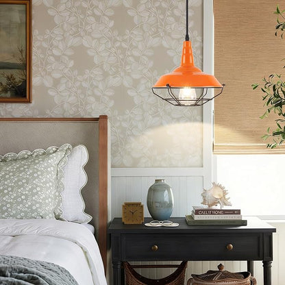 Farmhouse Orange Pendant Light, 3 Packs 10.5 inch, Island Pendant Lights, Kitchen Pendant Lights, Kitchen Island Pendant Lights, Pendant Lights Kitchen Island for Bedroom, Living Room, Bar