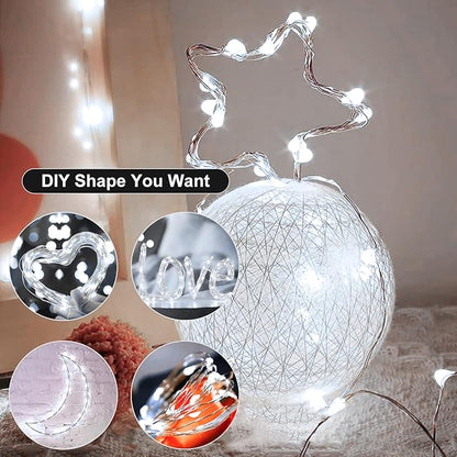 6 Pack Fairy Lights Battery Operated with Remote 7ft 20 LED Mini String Twinkle Lights Waterproof 8 Modes Firefly Starry Moon Lights for Mason Jars DIY Christmas Wedding Party Bedroom Decoration
