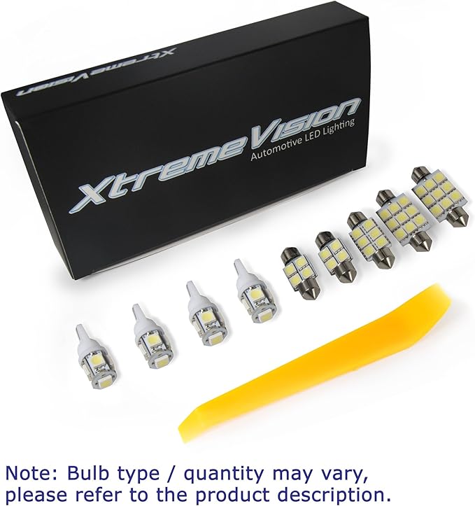 XtremeVision Interior LED for Nissan Altima Sedan 2007-2012 (10 Pieces) Red Interior LED Kit + Installation Tool