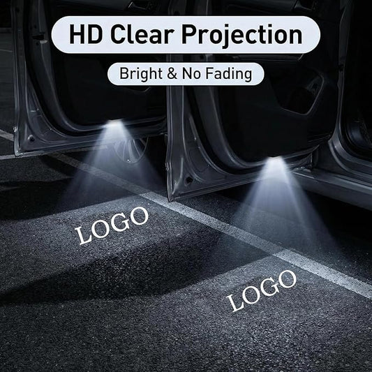 2Pcs HD LED Car Door Lights Logo Projector,2026 Upgraded Accessories Compatible with A3/A4/A5/A6/A7/A8/Q3/Q5/Q7/R8/TT/RS/S3/S4/S5/S6,Ultra-Bright Ghost Shadow Puddle Lights,OEM Style Door Lights