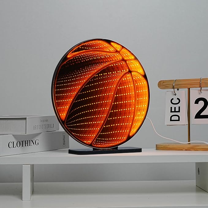 Light Up Your World! Wireless Express Neon Art Signs (5 Unique Styles) - Desktop & Wall Décor. Perfect for Bedrooms, Dorm Rooms, Office (Basketball)