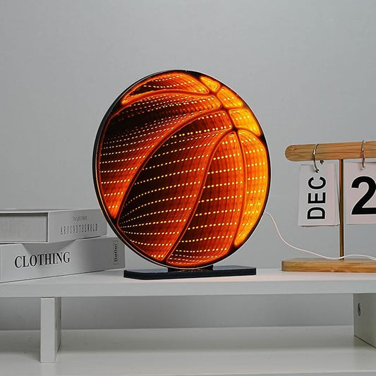 Light Up Your World! Wireless Express Neon Art Signs (5 Unique Styles) - Desktop & Wall Décor. Perfect for Bedrooms, Dorm Rooms, Office (Basketball)