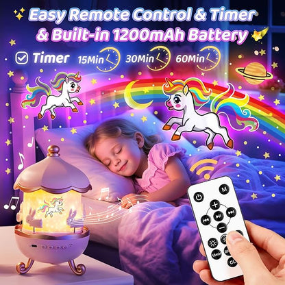 Staryou Sensory Lights Sound Machine Baby Night Light Projector Sensory Toys for Kids with Autism Toys for Girls 3-10 | 15 White Noise 15 Films 21Colors Night Light for Kids, Fidget Toys for Kids