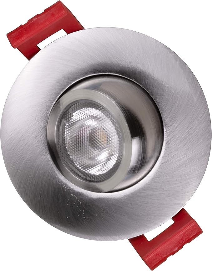 NICOR Lighting 2 inch LED Gimbal Recessed Downlight in Nickel, 2700K (DGD211202KRDNK)