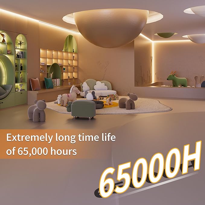 PAUTIX COB LED Strip Light 2520LEDs,Super Bright High Lumen 4000K Natural White 16.4ft,Dimmable 24V LED Tape Light with 3M Tape,RF Remote with Timer Function,36W Adapter,for Bedroom,Home,Kitchen DIY