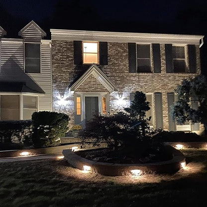 Classic Series 7 Inch LED Hardscape Lighting, Retaining Wall Lights, LED Landscape Lighting, 12V Paver Light Low Voltage, 5W Outdoor Step Lights, 3000K Soft White