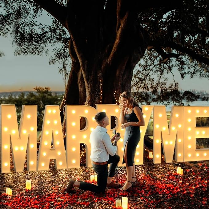 imprsv Marquee Light Up Letters, 4FT Mosaic Letters with Light for Baby Shower Graduation Party Decor, Large N for Engagement Wedding Party Decorations (Need to Assemble)